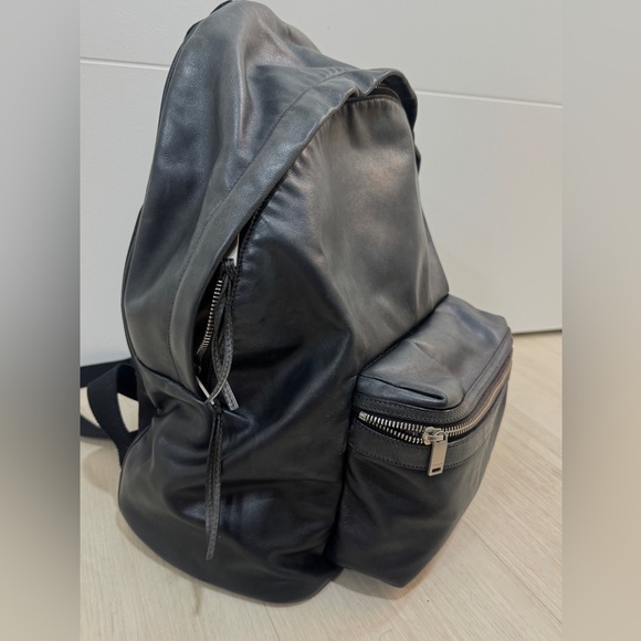 Saint Laurent Black Leather Backpack - Picture 6 of 6